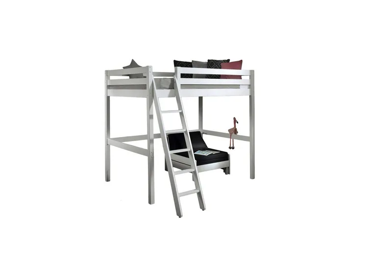 Sovesofa Pino Mezzanine Hvid, 140 x 200 cm - Hvid, 140 x 200 cm - Møbler - Børnemøbler - Børnemøbelsæt