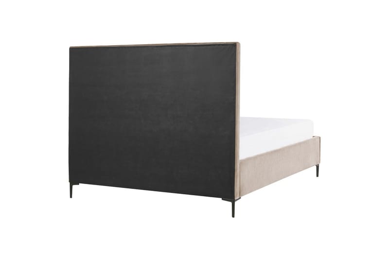 Soveværelsesæt Sezanne Beige/grå/sort, 160x200 cm, Fløjl - Beige/grå/sort, 160x200 cm, Fløjl - Møbler - Møbelsæt - Møbelsæt til soveværelse
