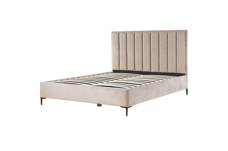 Soveværelsesæt Sezanne Beige/grå/sort, 180x200 cm, Fløjl - Beige/grå/sort, 180x200 cm, Fløjl - Møbler - Møbelsæt - Møbelsæt til soveværelse