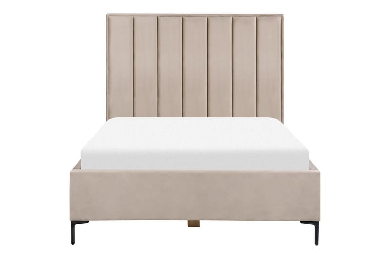 Soveværelsesæt Sezanne Grå/Beige/Sort, 140x200 cm, Fløjl - Grå/Beige/Sort, 140x200 cm, Fløjl - Møbler - Møbelsæt - Møbelsæt til soveværelse