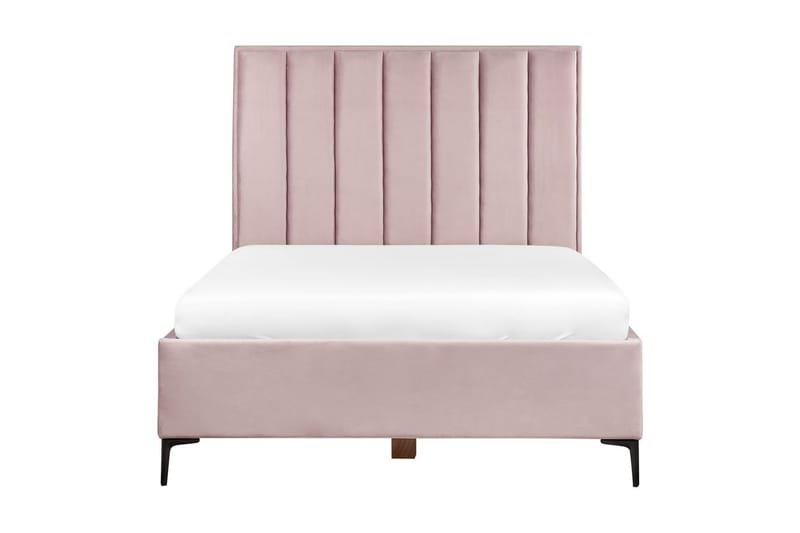 Soveværelsesæt Sezanne Rosa/Sort, 140x200 cm, Fløjl - Rosa/Sort, 140x200 cm, Fløjl - Møbler - Møbelsæt - Møbelsæt til soveværelse