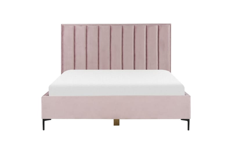 Soveværelsesæt Sezanne Rosa/Sort, 180x200 cm, Fløjl - Rosa/Sort, 180x200 cm, Fløjl - Møbler - Møbelsæt - Møbelsæt til soveværelse