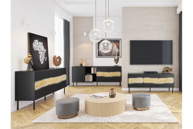 Stintino Møbelsæt Til Stuen - Beige/Brun - Møbler - Møbelsæt - Møbelsæt til stuen