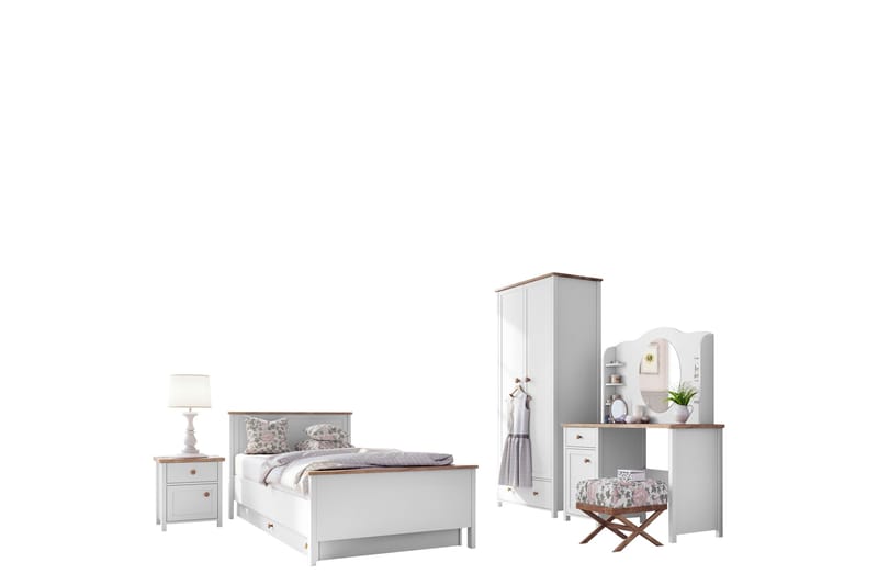 Storys Møbelsæt til Soveværelse, Hvid