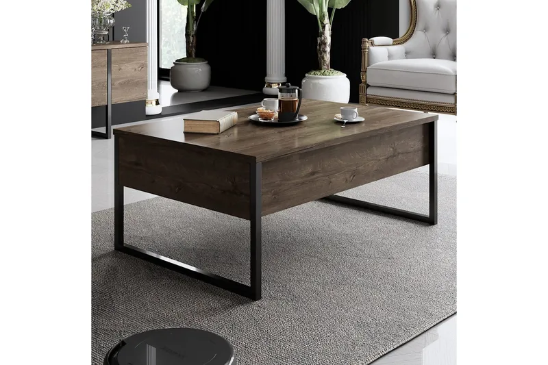 Stuemøbel Sæt Masafumie Sæt Valnød / Sort - Valnød / Sort - Møbler - Møbelsæt - Møbelsæt til stuen