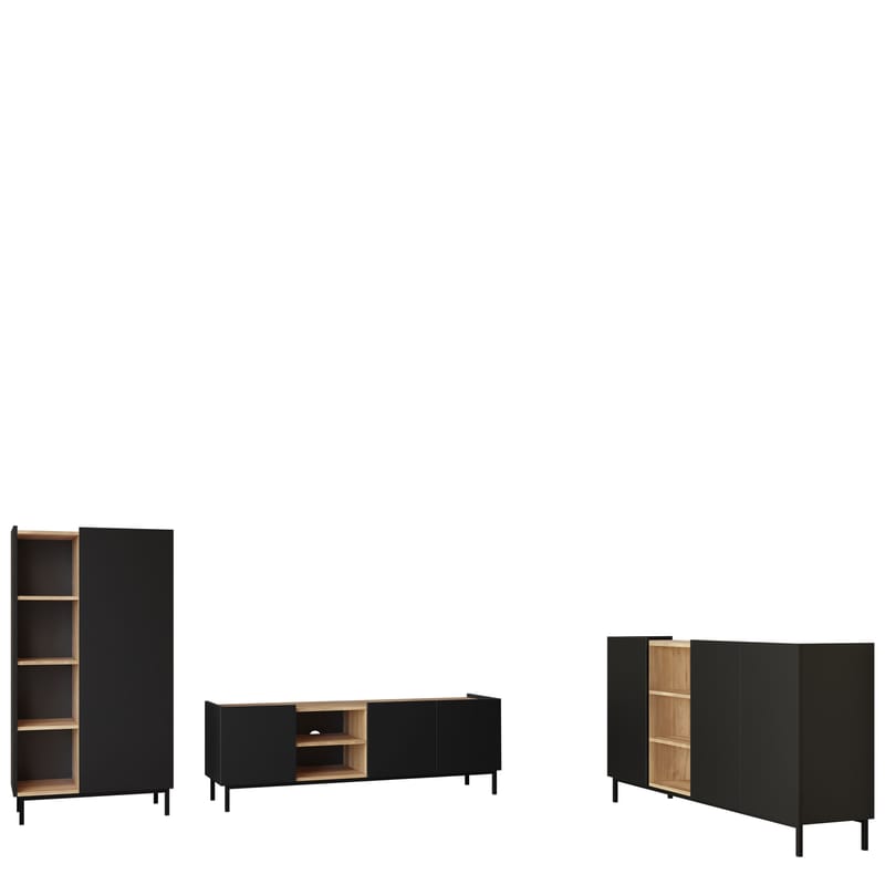 Tavrin Møbelsæt til stue, Sort