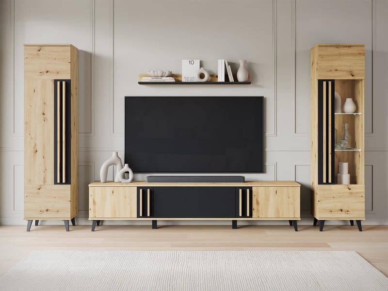 Torvos Møbelsæt til stue - Brun/Sort - Møbler - Møbelsæt - Møbelsæt til stuen