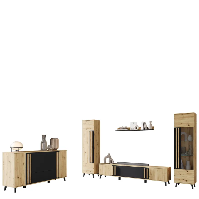 Torvos Møbelsæt til stue - Brun/Sort - Møbler - Møbelsæt - Møbelsæt til stuen