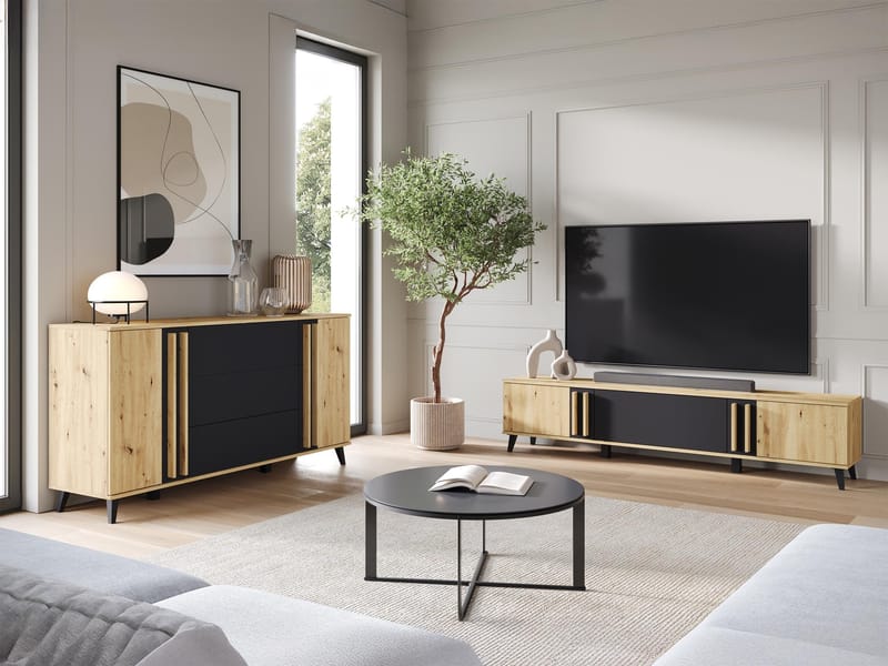 Torvos Møbelsæt til stue - Brun/Sort - Møbler - Møbelsæt - Møbelsæt til stuen