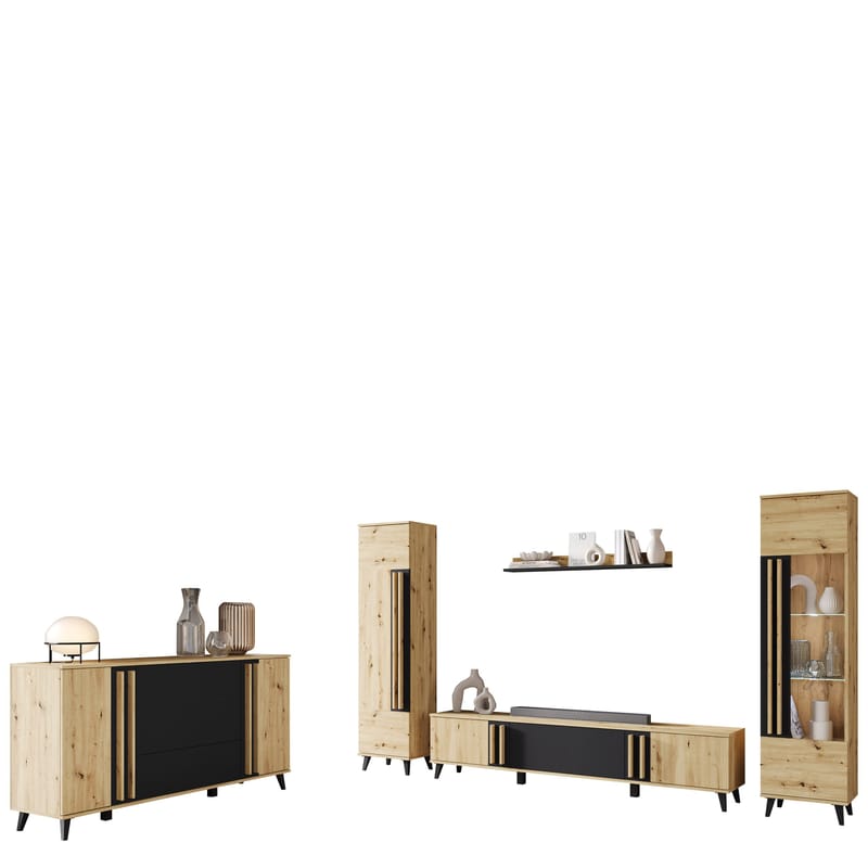 Torvos Møbelsæt til stue - Brun/Sort - Møbler - Møbelsæt - Møbelsæt til stuen
