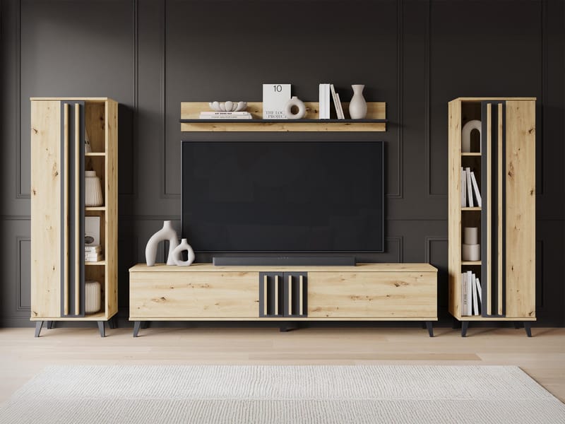 Torvos Møbelsæt til stue - Brun/Sort - Møbler - Møbelsæt - Møbelsæt til stuen