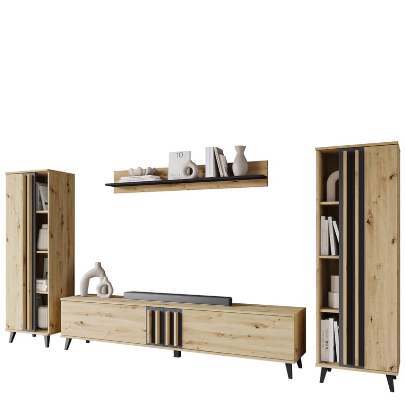 Torvos Møbelsæt til stue - Brun/Sort - Møbler - Møbelsæt - Møbelsæt til stuen