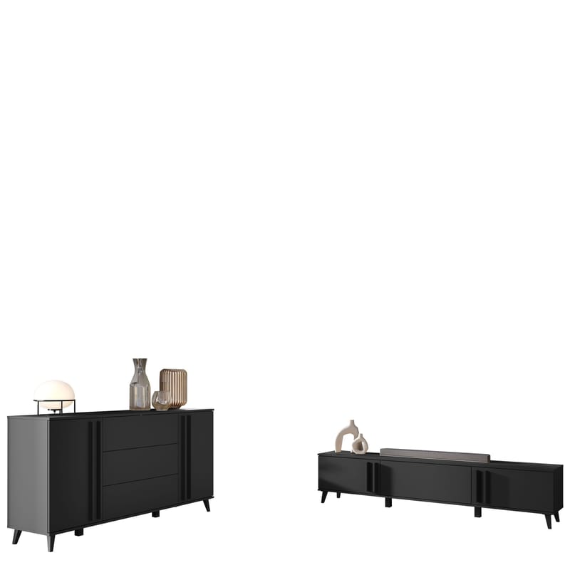 Torvos Møbelsæt til stue, Sort