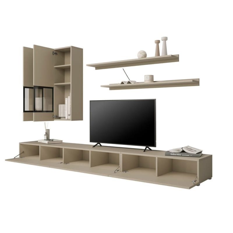 Vægskab Baros - Lys Beige - Møbler - Møbelsæt - Møbelsæt til stuen