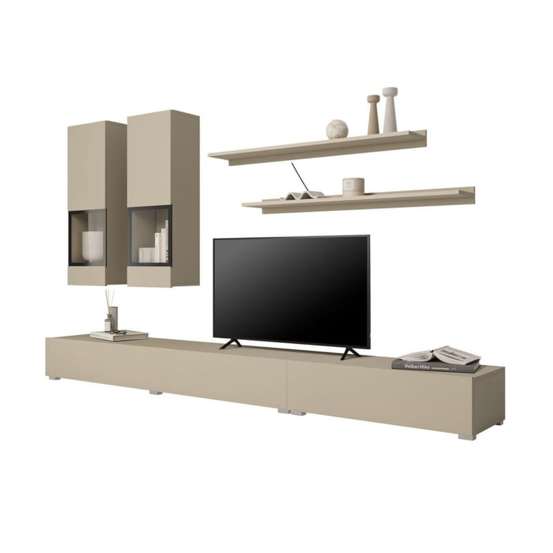 Vægskab Baros - Lys Beige - Møbler - Møbelsæt - Møbelsæt til stuen