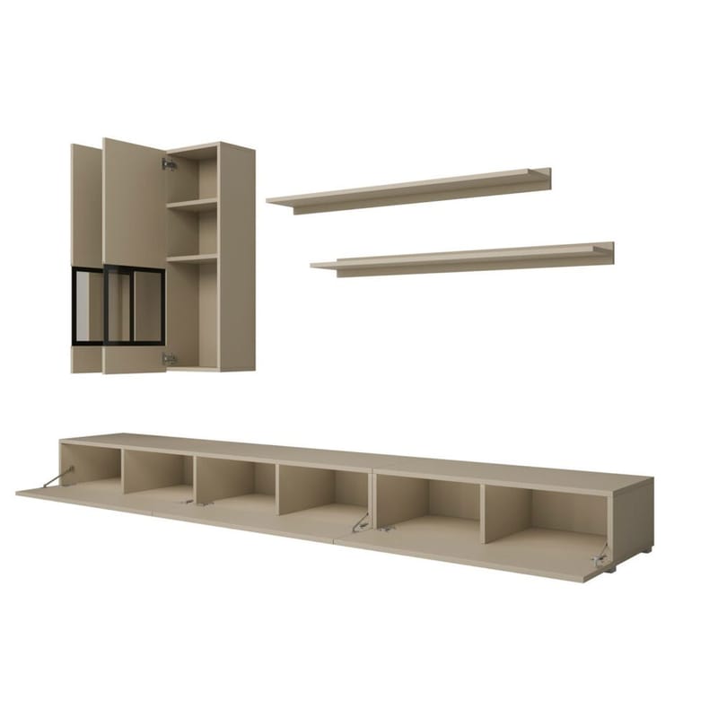 Vægskab Baros - Lys Beige - Møbler - Møbelsæt - Møbelsæt til stuen