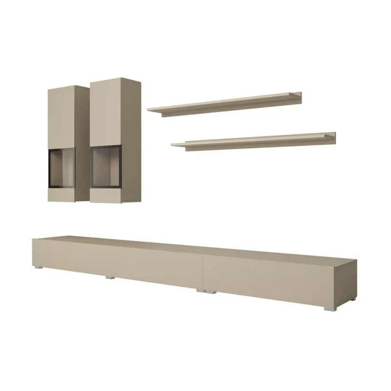 Vægskab Baros - Lys Beige - Møbler - Møbelsæt - Møbelsæt til stuen