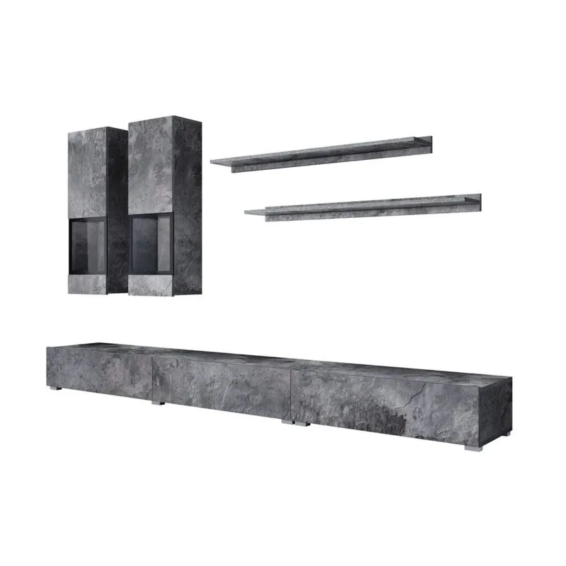 Vægskab Baros - Skifer - Møbler - Møbelsæt - Møbelsæt til stuen