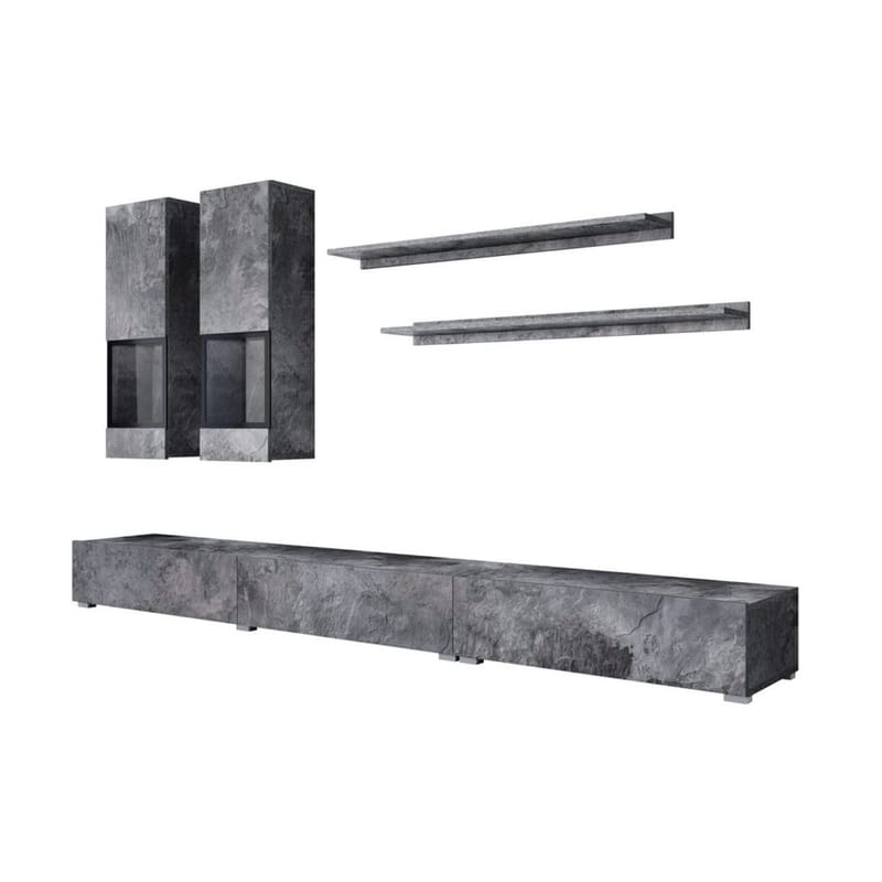 Vægskab Baros - Skifer - Møbler - Møbelsæt - Møbelsæt til stuen