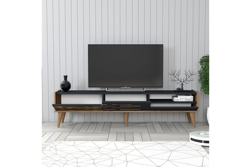 Valensiya Møbelsæt til Stue - Valnød/Antracit - Møbler - Møbelsæt - Møbelsæt til stuen