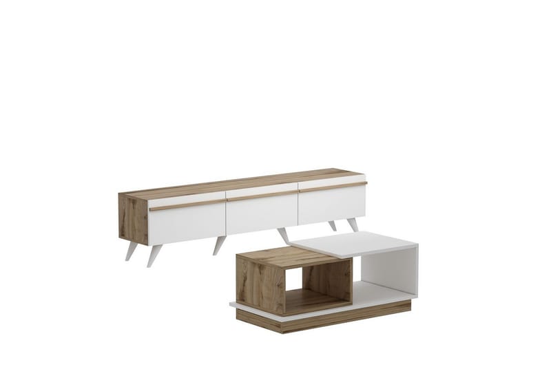 Valentina Møbelsæt til Stuen, Hvid/Blå