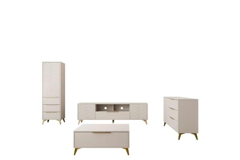 Vemdalen Møbelsæt til Stue, Sand beige