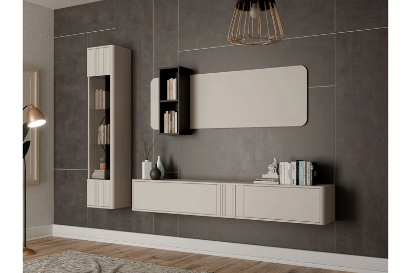 Zalricus Møbelsæt Til Stue - Beige - Møbler - Møbelsæt - Møbelsæt til stuen