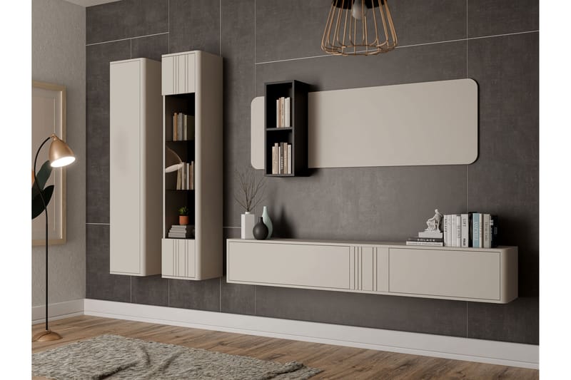 Zalricus Møbelsæt Til Stue - Beige - Møbler - Møbelsæt - Møbelsæt til stuen