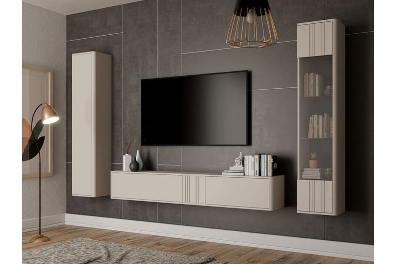 Zalricus Møbelsæt Til Stue - Beige - Møbler - Møbelsæt - Møbelsæt til stuen