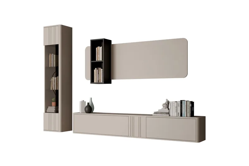 Zalricus Møbelsæt Til Stue, Beige