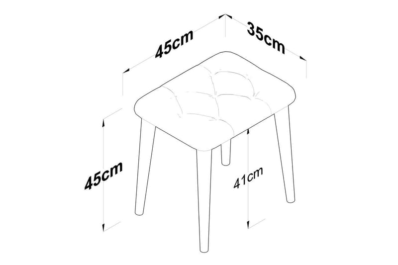 Maric Bargruppe 45 cm - Hvid - Møbler - Borde