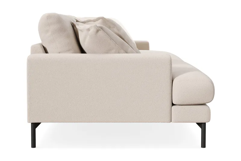 Menard Premium 5-seters Dyp Sofa i Bouclé - Lys Beige - Møbler - Sofaer