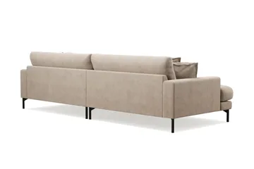Menard Premium 5-personers dyb sofa i stof - Beige - Møbler - Sofaer