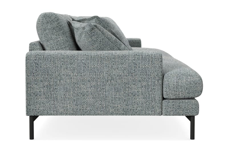 Menard Premium 5-personers dyb sofa i chenille - Grå/Blå - Møbler - Sofaer