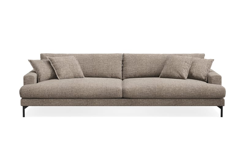 Menard Premium 5-seters Dyp Sofa i Chenille - Brun - Møbler - Sofaer