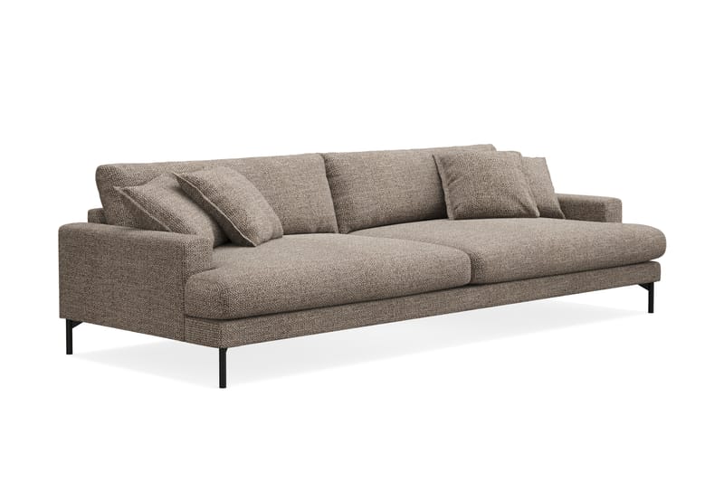 Menard Premium 5-seters Dyp Sofa i Chenille - Brun - Møbler - Sofaer