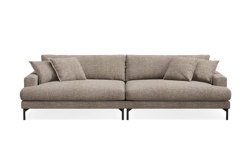 Menard Premium 5-seters Dyp Sofa i Chenille - Brun - Møbler - Sofaer