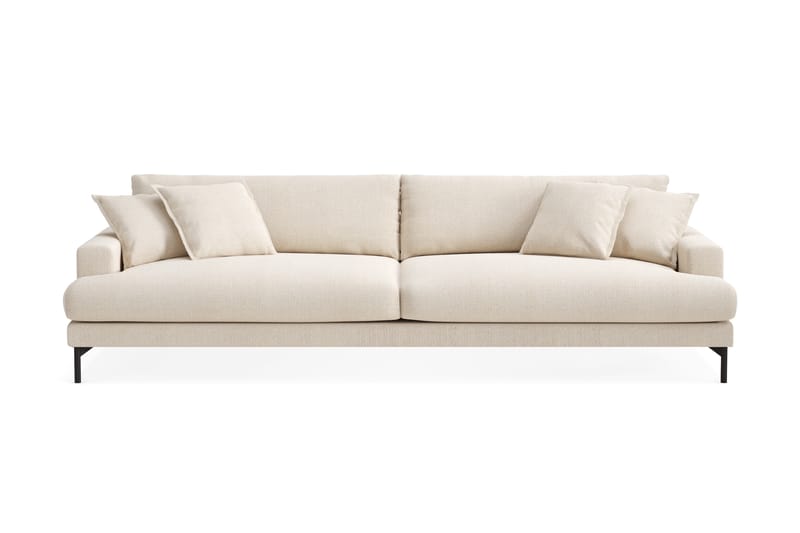 Menard Premium 5-seters Dyp Sofa i Chenille - Lys Beige - Møbler - Sofaer