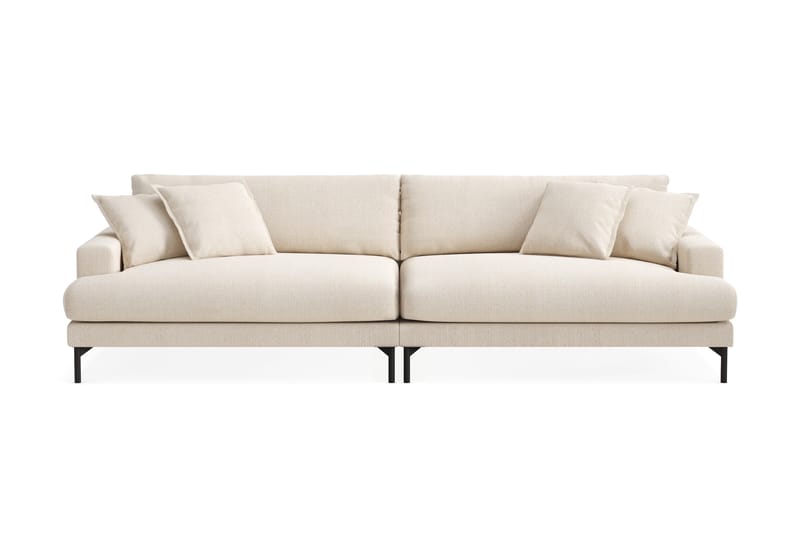 Menard Premium 5-seters Dyp Sofa i Chenille - Lys Beige - Møbler - Sofaer