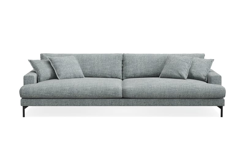 Menard Premium 5-seters Dyp Sofa i Chenille - Grå/Blå - Møbler - Sofaer