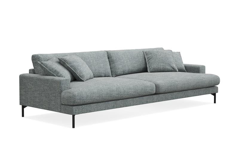 Menard Premium 5-seters Dyp Sofa i Chenille - Grå/Blå - Møbler - Sofaer