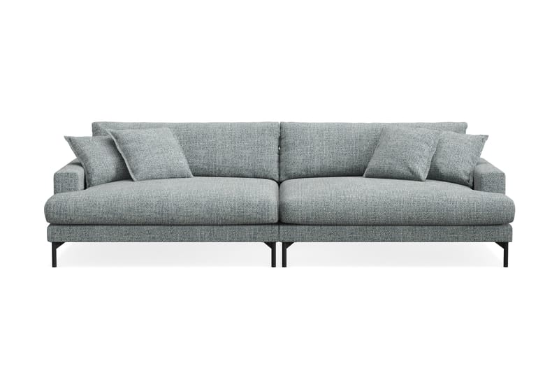 Menard Premium 5-seters Dyp Sofa i Chenille - Grå/Blå - Møbler - Sofaer