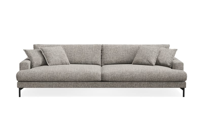 Menard Premium 5-seters Dyp Sofa i Chenille - Grå - Møbler - Sofaer