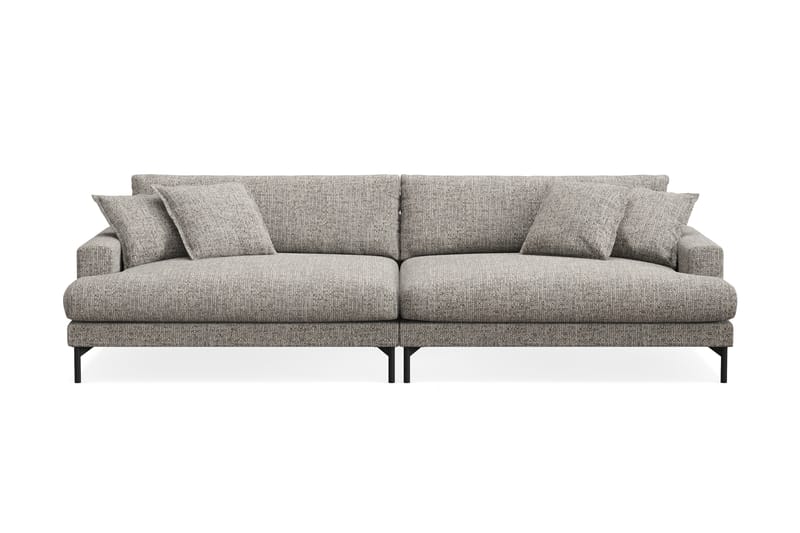 Menard Premium 5-seters Dyp Sofa i Chenille - Grå - Møbler - Sofaer