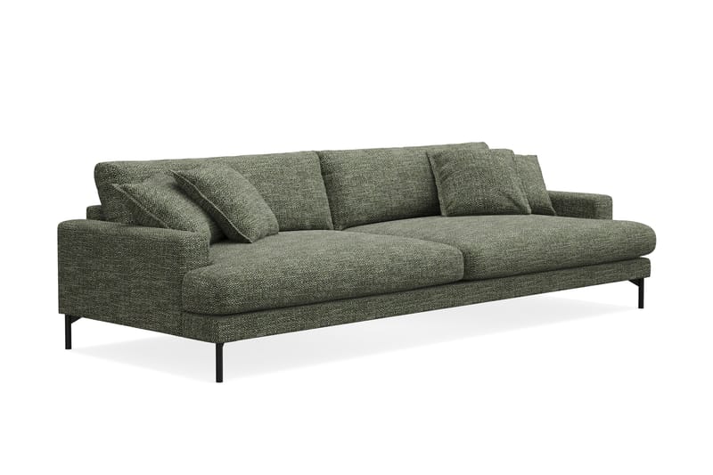 Menard Premium 5-seters Dyp Sofa i Chenille - Grønn - Møbler - Sofaer