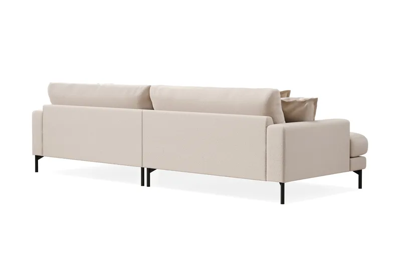 Menard Premium 5-seters Dyp Sofa i Bouclé - Lys Beige - Møbler - Sofaer