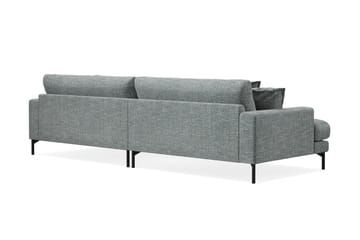 Menard Premium 5-personers dyb sofa i chenille - Grå/Blå - Møbler - Sofaer