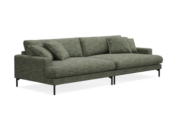 Menard Premium 5-personers dyb sofa i chenille - Grøn - Møbler - Sofaer
