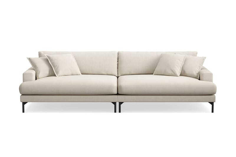 Menard Premium 5-personers dyb sofa i stof - Beige - Møbler - Sofaer