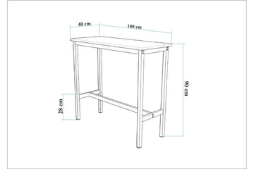 Mola Bar Table & Stool Set (3 Pieces) VALUE_MISSING_1 - Møbler - Borde